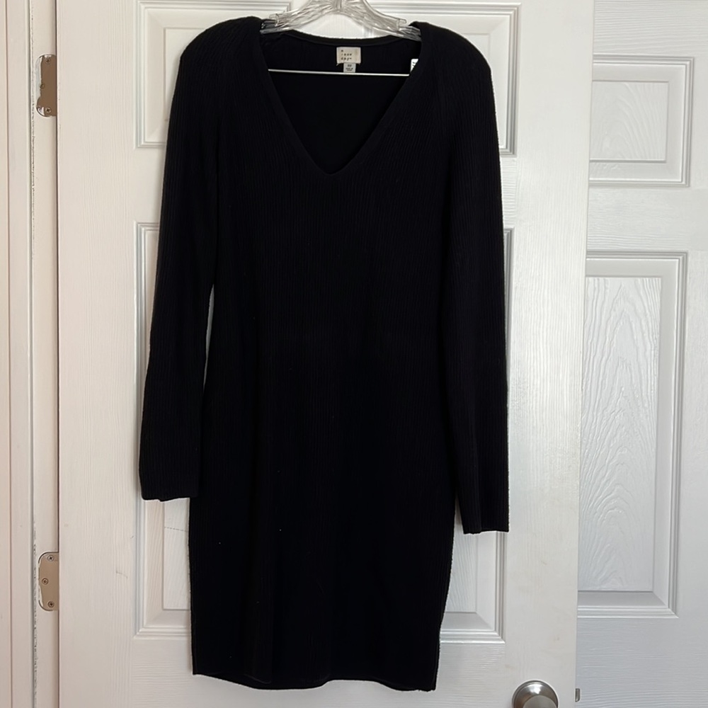 A New Day Black Sweater Dress XS